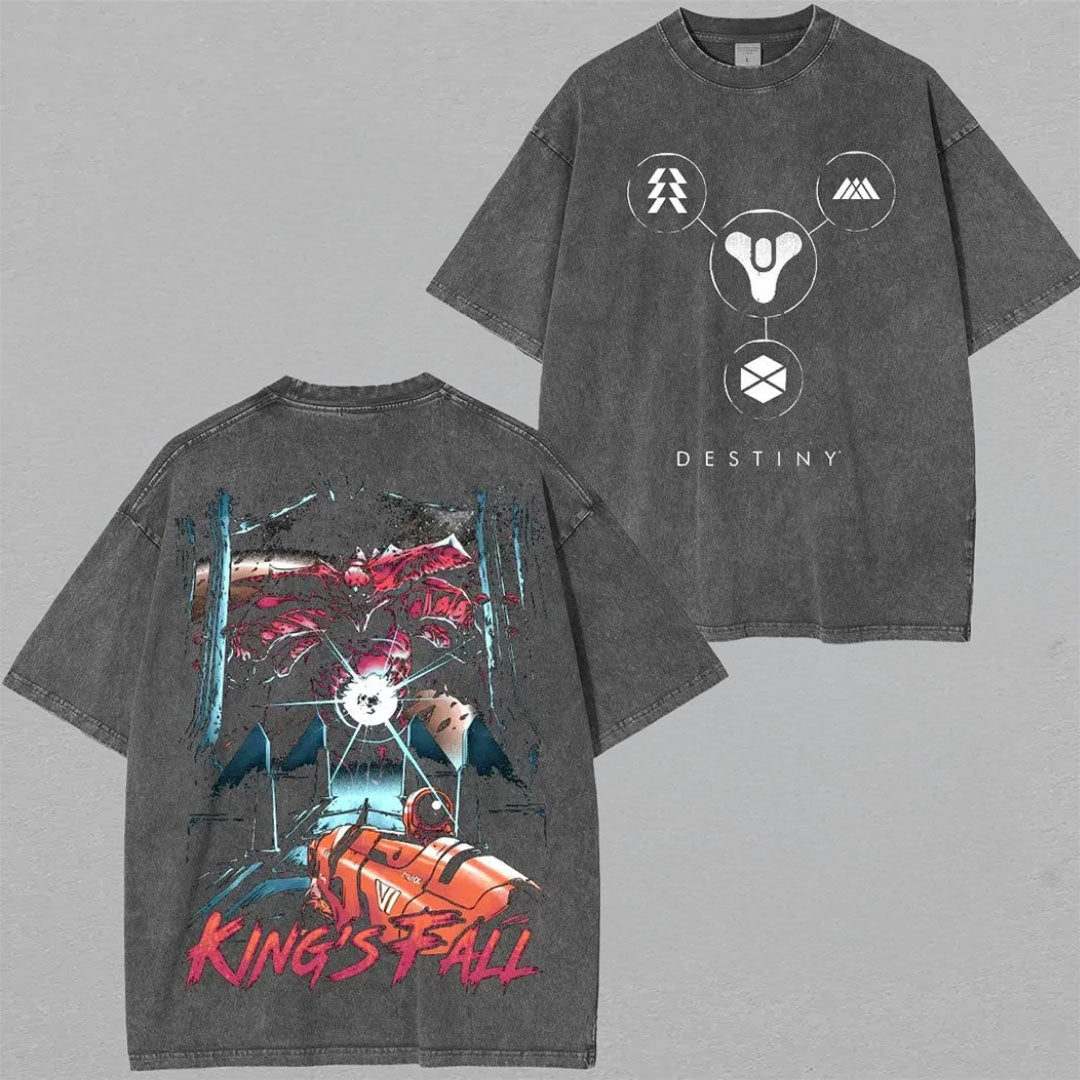 Destinys King's Fall Unisex Washed T-Shirt