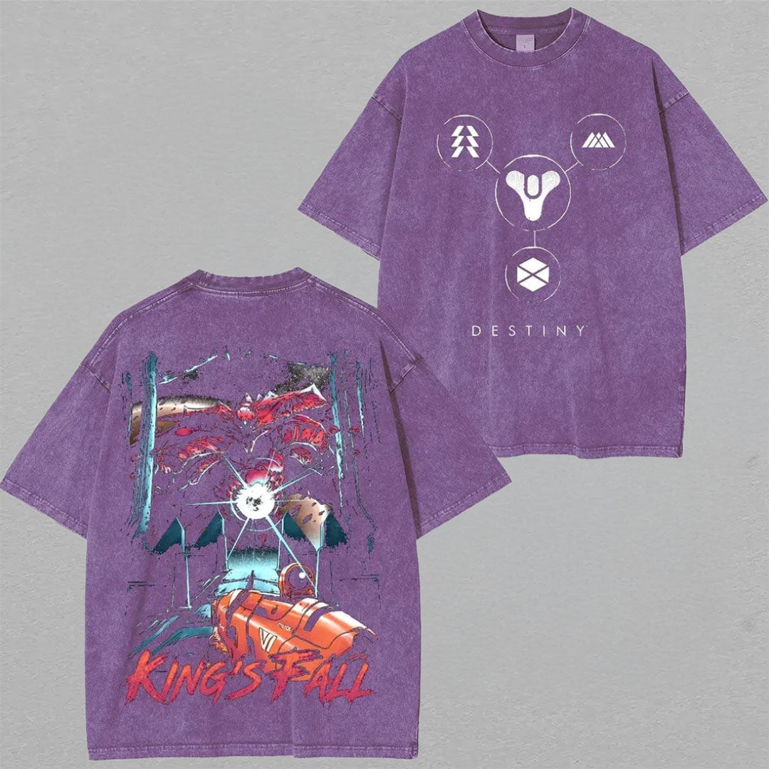 Destinys King's Fall Unisex Washed T-Shirt