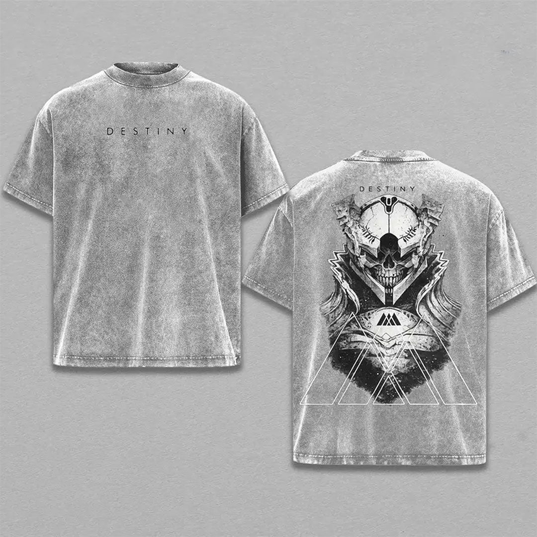 Destiny Kings Fall Printed Unisex Washed T-Shirt