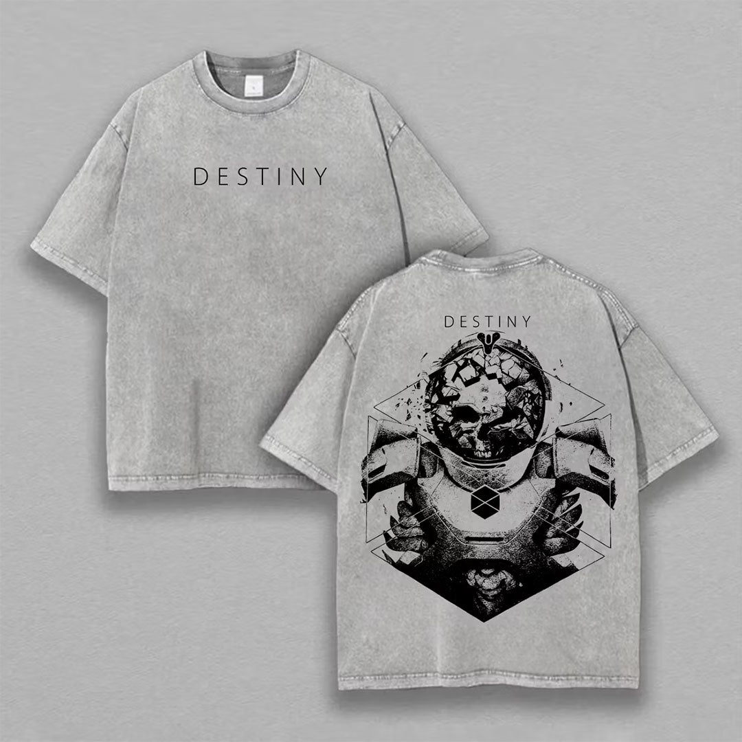 Destiny Printed Unisex Washed T-Shirt